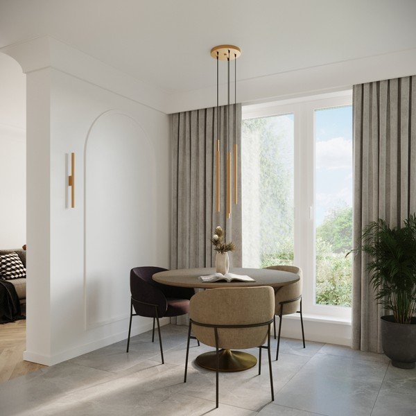 Nástenné svietidlo v zlatej farbe ø 2,5 cm Fideus – Sollux-image-4