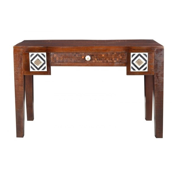 Písací stôl z mangového dreva SOB Ivory