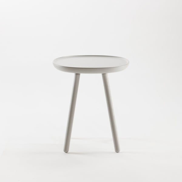 Sivý odkladací stolík z masívu EMKO Naïve, ø 45 cm-image-4