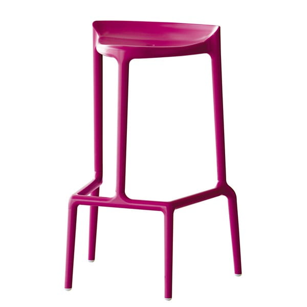 Ružová barová stolička Pedrali Happy