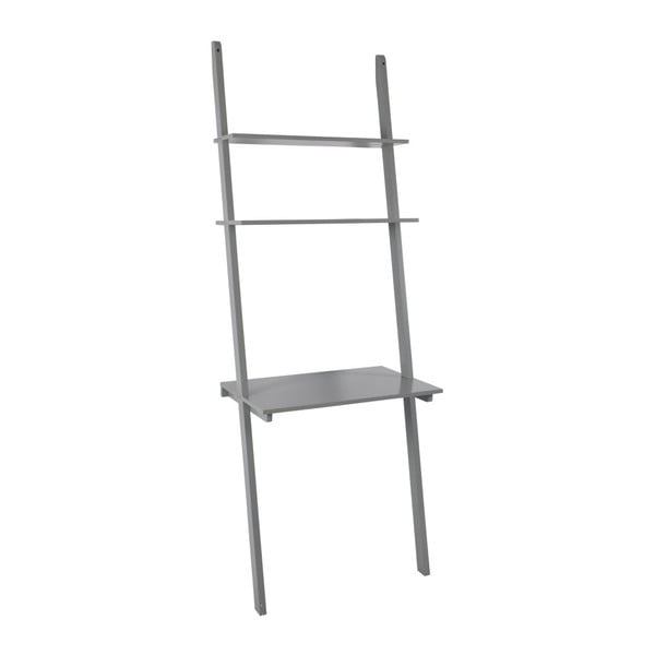 Sivý rebrík s poličkami RGE Emil, 200 × 70 cm