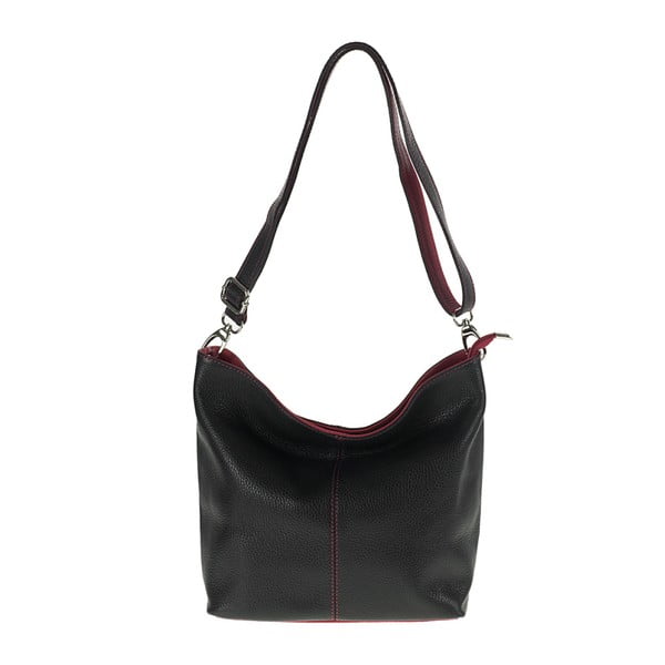 Čierna kožená kabelka Giulia Bags Margot
