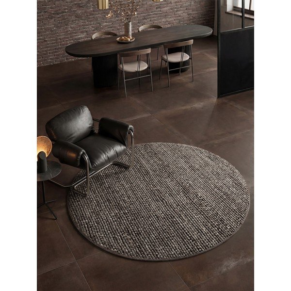 Tmavosivý okrúhly koberec ø 200 cm Wilma – Villeroy&Boch-image-1