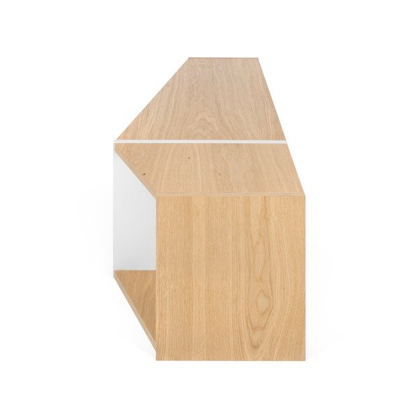 Hnedo-biela polica TemaHome One, 120 × 35 cm-image-4