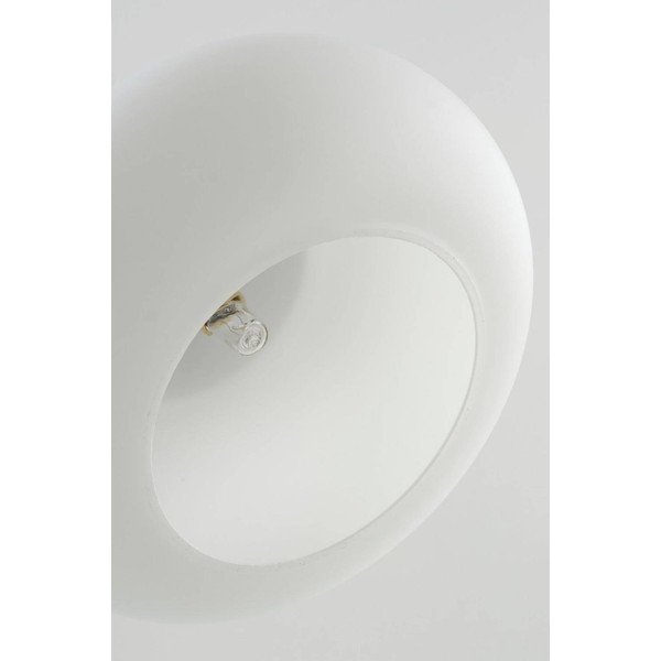 Biele/v matne striebornej farbe závesné svietidlo z opálového skla ø 20 cm Thalia – Jotex-image-3