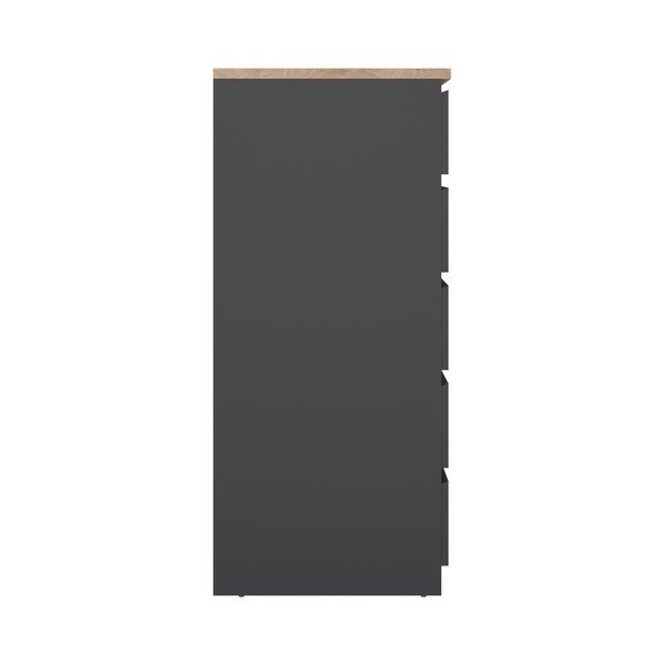 Tmavosivá komoda 40x111x50 cm Naia – Tvilum-image-4