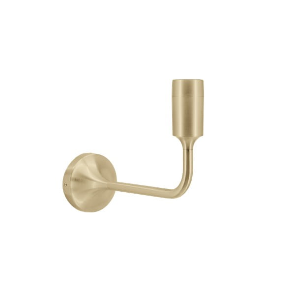 Kovové nástenné svietidlo bez tienidla v mosadznej farbe Santé – UMAGE