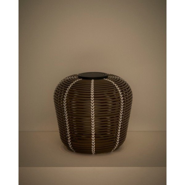 LED stolové/prenosné vonkajšie svietidlo so solárnym panelom/na USB ø 35 cm Garoina – Kave Home-image-4