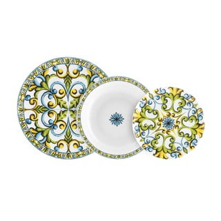 18-dielna súprava porcelánového riadu Villa Altachiara Caltagirone
