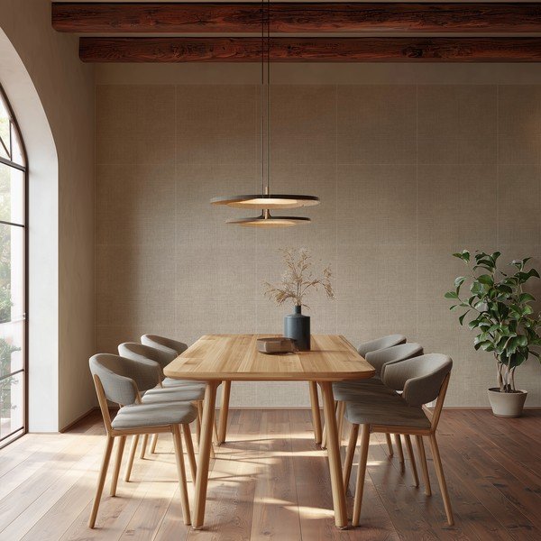 Látkové akustické panely v súprave 2 ks 60x60 cm Light Linen – Styler-image-2