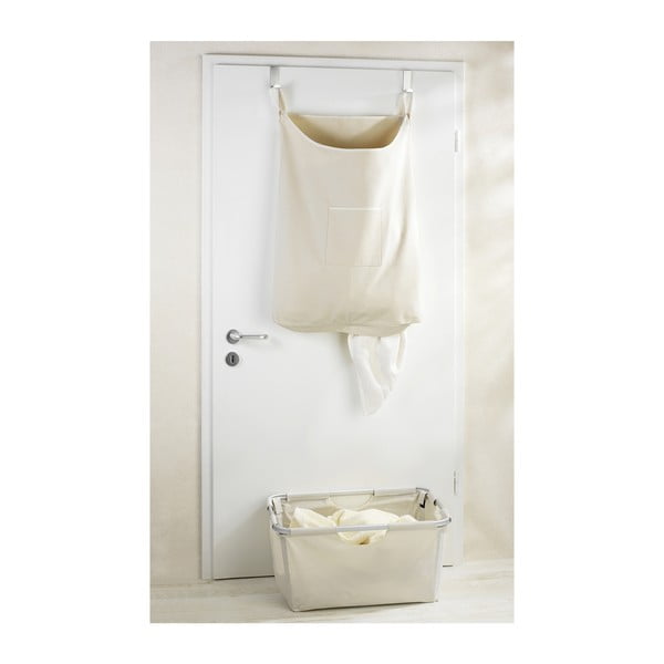 Béžový závesný kôš na bielizeň Wenko Door Laundry, 65 l-image-4