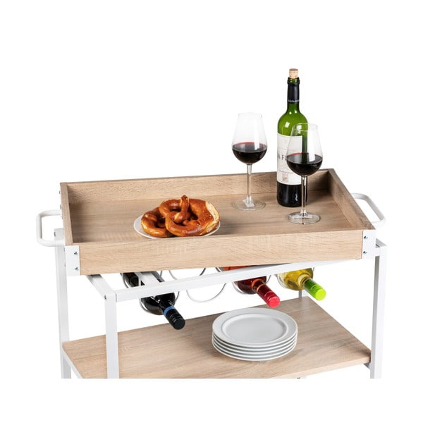 Servírovací stolík na kolieskach 40x80 cm Rustico - Wenko-image-3