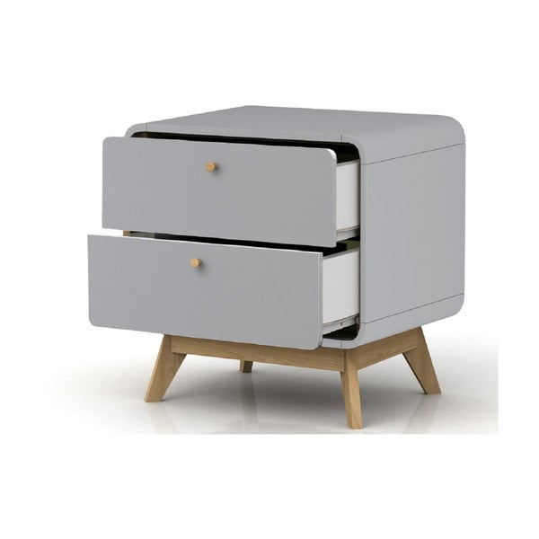 Sivý nočný stolík Cassie - Støraa-image-2