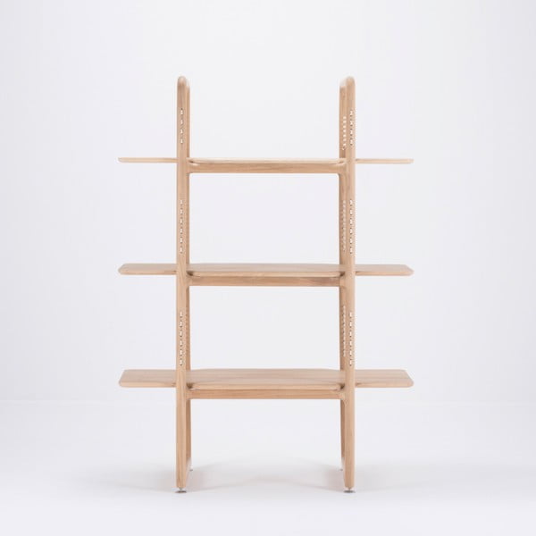 Knižnica z masívneho dubového dreva Gazzda Muse, výška 140 cm-image-3