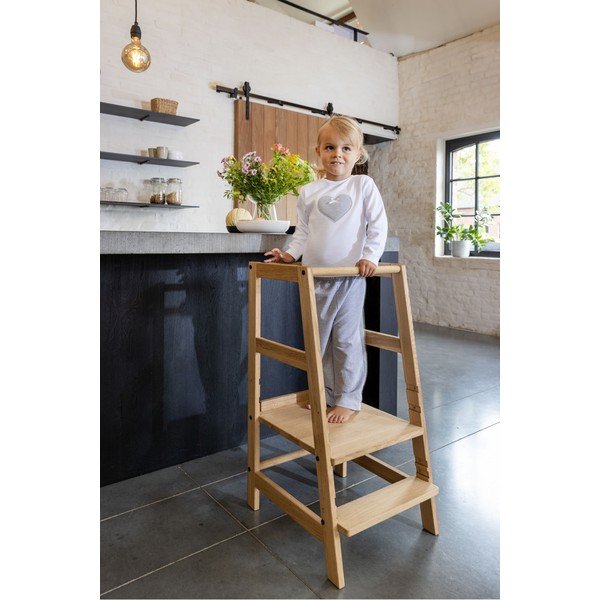 Učiaca veža z dubového dreva v prírodnej farbe Forrest – Vipack-image-1