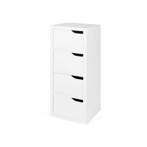 Biela komoda so 4 zásuvkami TemaHome Basic-image-1