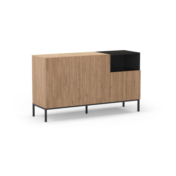 Komoda v prírodnej farbe 140x80 cm Cailin – Marckeric-image-2