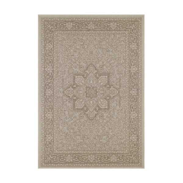 Hnedo-béžový vonkajší koberec NORTHRUGS Anjara, 140 x 200 cm