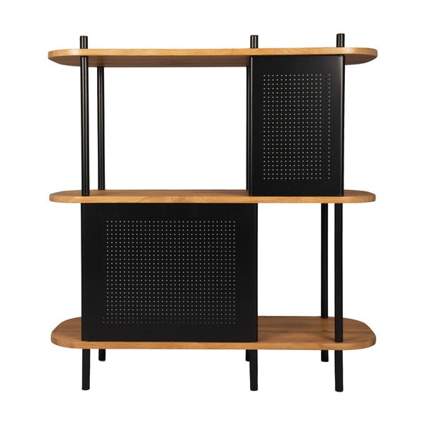 Čierny oceľový regál Leitmotiv Sole, 80 x 83,5 cm-image-1