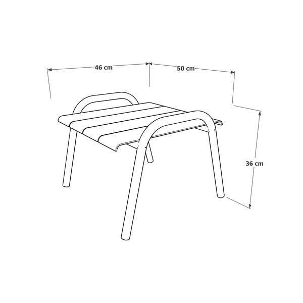 Hliníkový záhradný odkladací stolík 50x45 cm Fleole – Ezeis-image-3