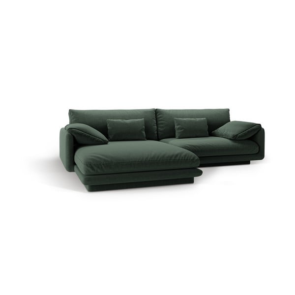 Tmavozelená rohová pohovka (ľavý roh) Torino – Micadoni Home-image-2