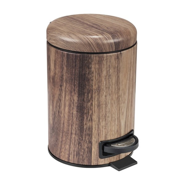 Pedálový oceľový odpadkový kôš 3 l Acacia - Wenko-image-2