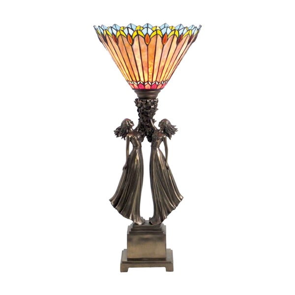 Tiffany stolná lampa Fire