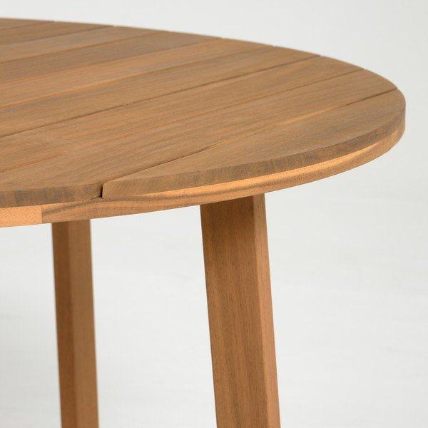 Záhradný jedálenský stôl z akáciového dreva Kave Home Dafne, ⌀ 120 cm-image-1
