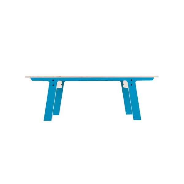 Modrá lavica na sedenie rform Slim 01, dĺžka 133 cm