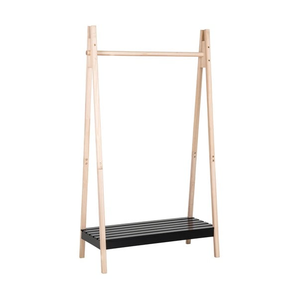 Čierny stojan na oblečenie z masívu pavlovnia Torino - House Nordic-image-4