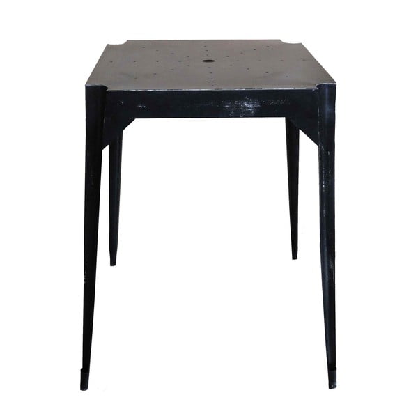 Kovový retro stôl Hayle, čierny