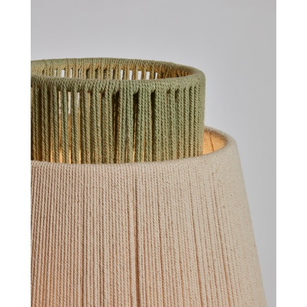 Stojacia lampa s textilným tienidlom (výška 163 cm) Yuvia - Kave Home-image-2