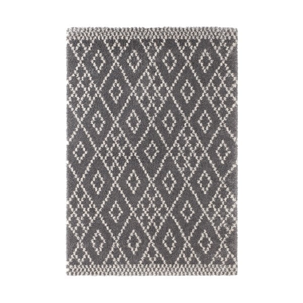 Tmavosivý koberec Mint Rugs Ornament, 80 × 150 cm