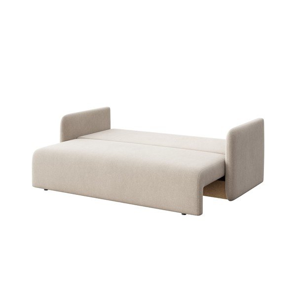 Béžová zamatová rozkladacia pohovka 220 cm Chaum – Rodier-image-4