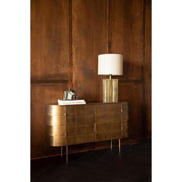 Kovová komoda v zlatej farbe 117x70x26 cm Hanna – Dutchbone-image-1