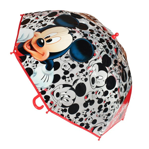 Detský transparentný dáždnik Mickey Mouse