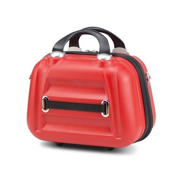 Červený dámsky príručný cestovný kufrík My Valice SMART BAG LASSO Make Up & Hand Suitcase-image-2