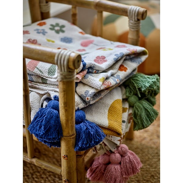 Detská deka z recyklovanej bavlny 130x160 cm Cherry – Bloomingville Mini-image-4