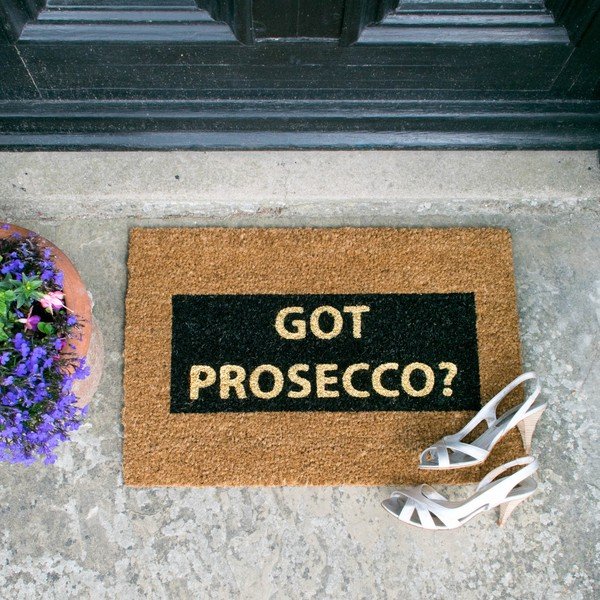 Rohožka z prírodného kokosového vlákna Artsy Doormats Got Prosecco Glitter, 40 x 60 cm-image-1