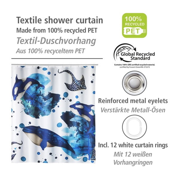 Sprchový záves 200x180 cm Aquaris – Wenko-image-2