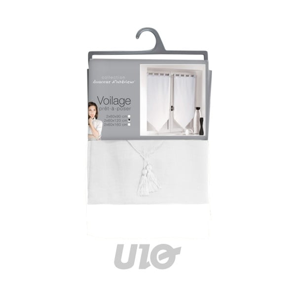 Biele voálové záclony v súprave 2 ks 60x120 cm Voiline – douceur d'intérieur-image-3