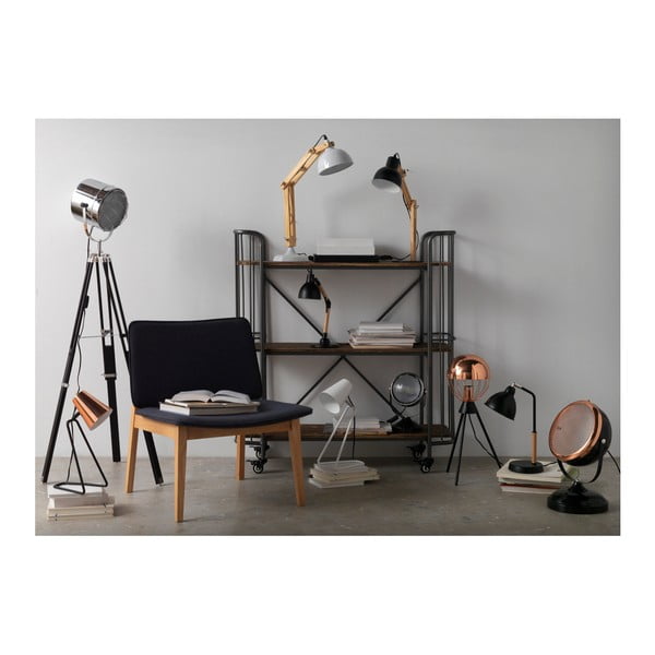 Čierna stolová lampa Geese Wooden-image-1