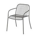 Sivá kovová záhradná stolička Yua Wire – Blomus