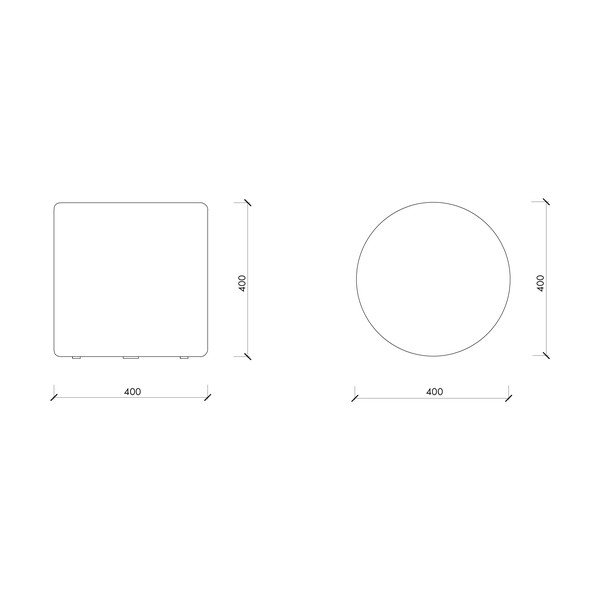 Sivý vlnený taburet Folk – noo.ma-image-4