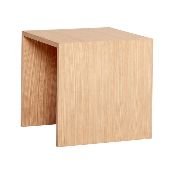 Odkladací stolík z dubového dreva Hübsch Less, 40 x 40 cm-image-4