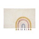 Slonovinový prateľný/ručne tkaný bavlnený detský koberec 90x150 cm Tadea – Kave Home