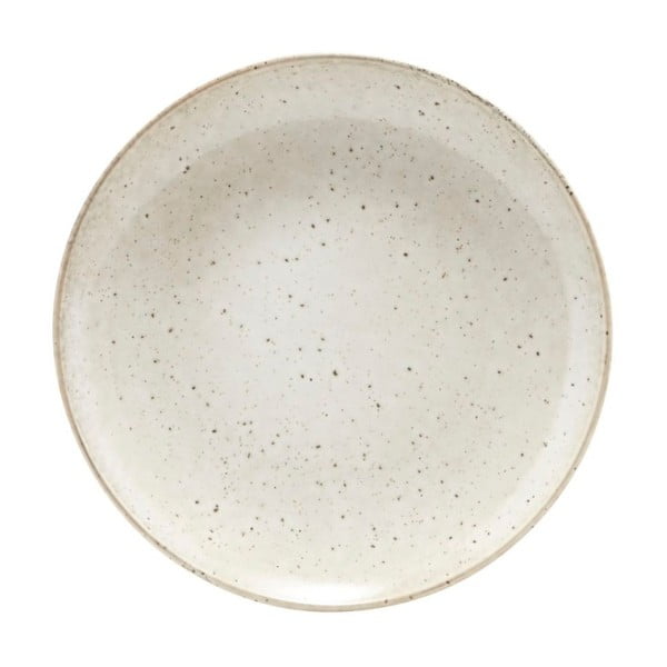 Béžový tanier z kameniny House Doctor, ø 21,4 cm