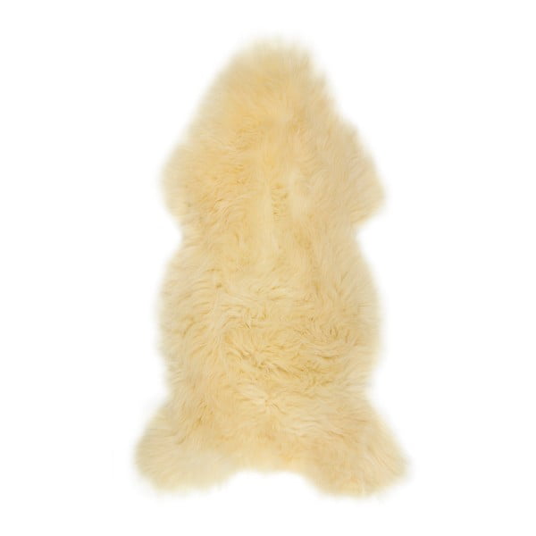 Krémovobiela kožušina z ovčej kožušiny Arctic Fur Lina, 110 × 60 cm