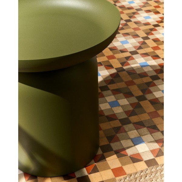 Kovový okrúhly záhradný stolík ø 45 cm Arcola – Kave Home-image-3