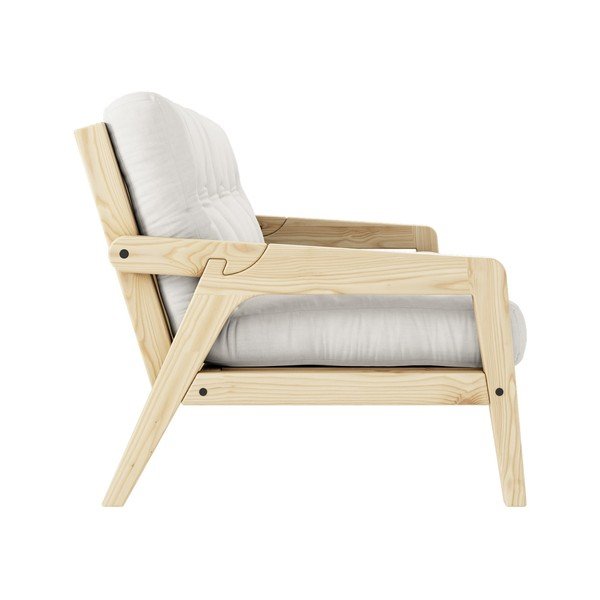 Variabilná rozkladacia pohovka s futónom v bielej farbe Karup Design Grab Natural/Natural-image-4